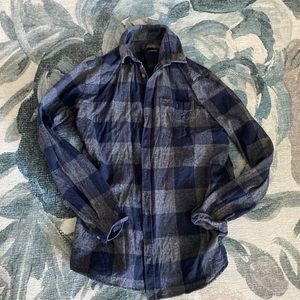 Mens 100% cotton /flannel plaid shirt